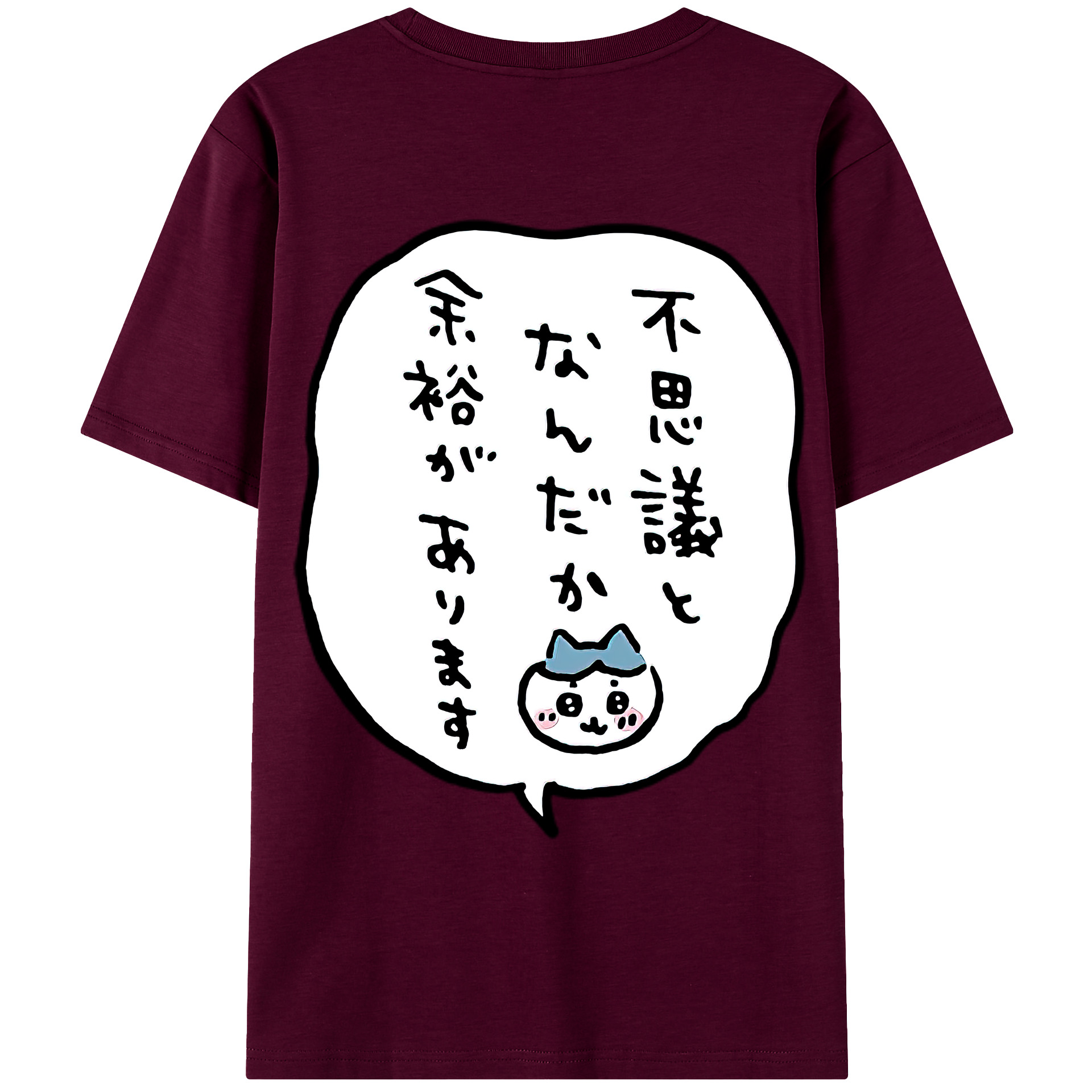 （画像用） ちいかわ ハチワレ Chii-kawa hachiware レディース半袖Tシャツ(バックプリント)